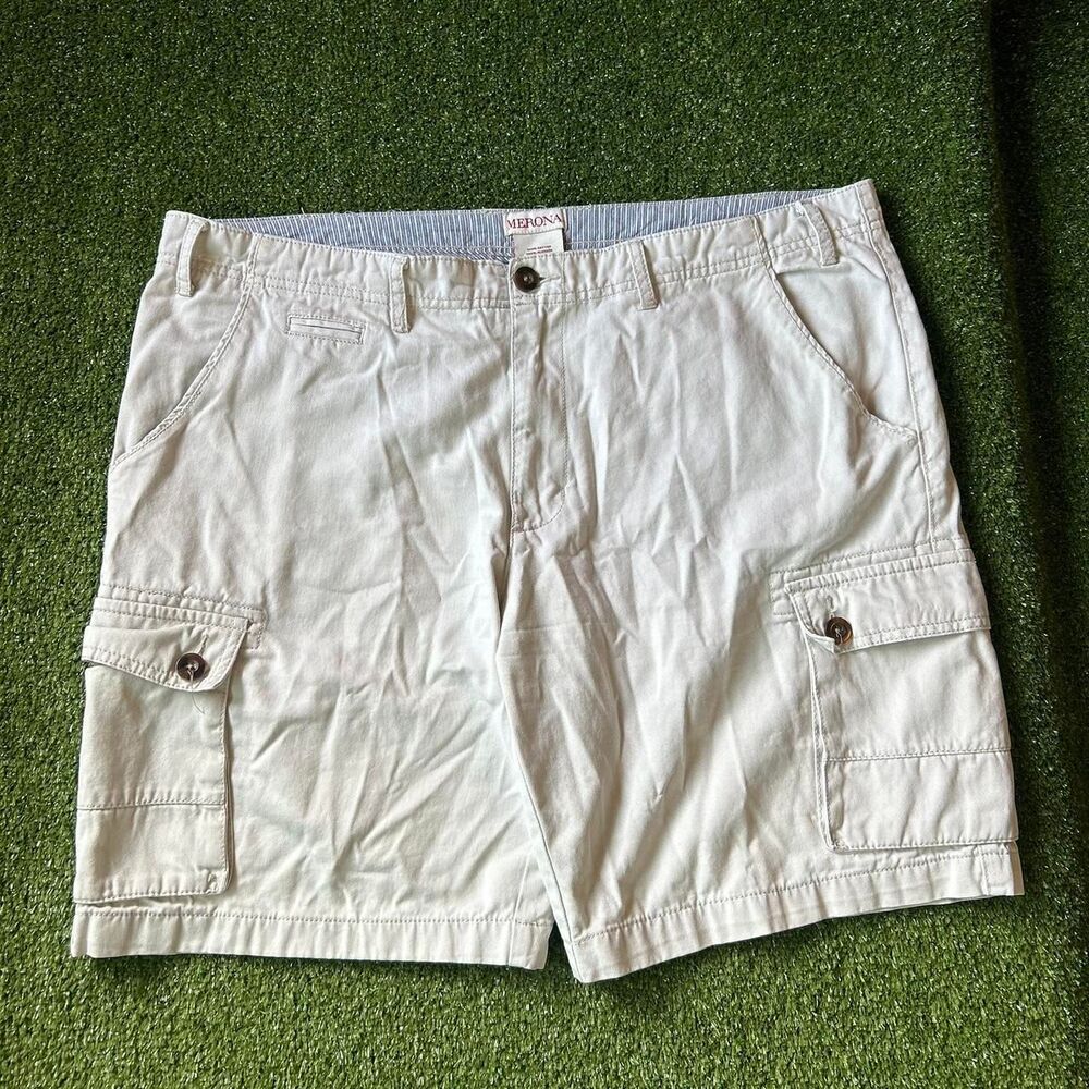 Merona Men's Cream and White Shorts